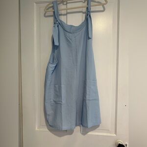 Light blue boutique romper thin material